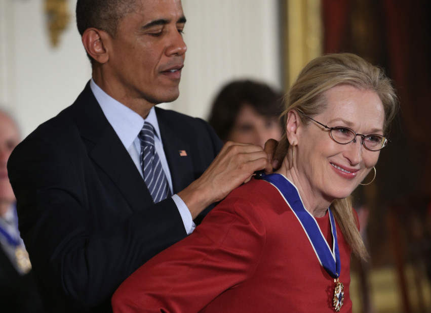Barack Obama ama Meryl Streep. E nós também. Falta só perguntar a opinião da Michelle...