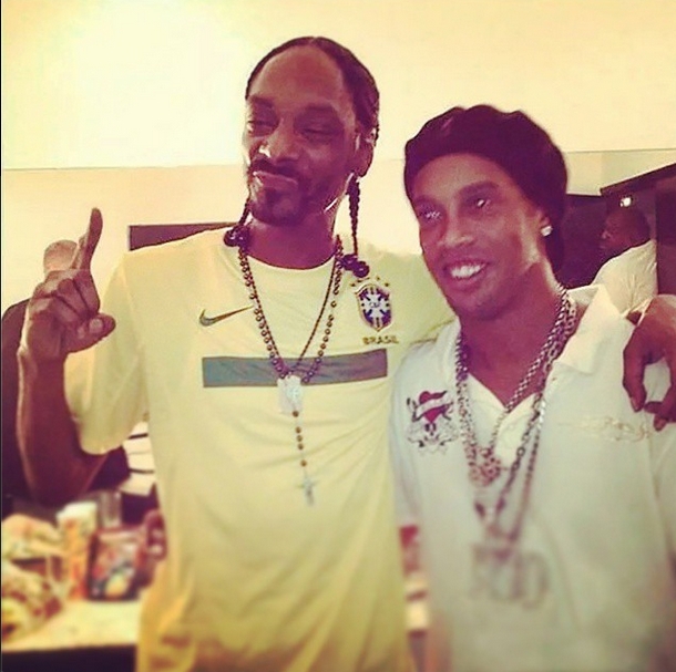 Ronaldinho Gaúcho quer uma parceria musical com Snoop Dogg