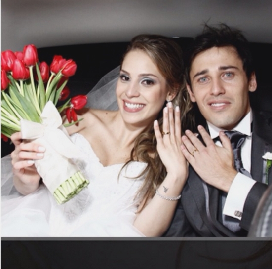 Palmeirense, Camila Brait se casou em 2013 com um corintiano