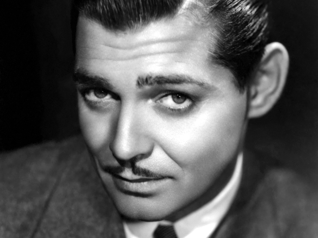 O bigode fez sucesso entre galãs de cinema nos anos 1930 e 1940, como em Clark Gable