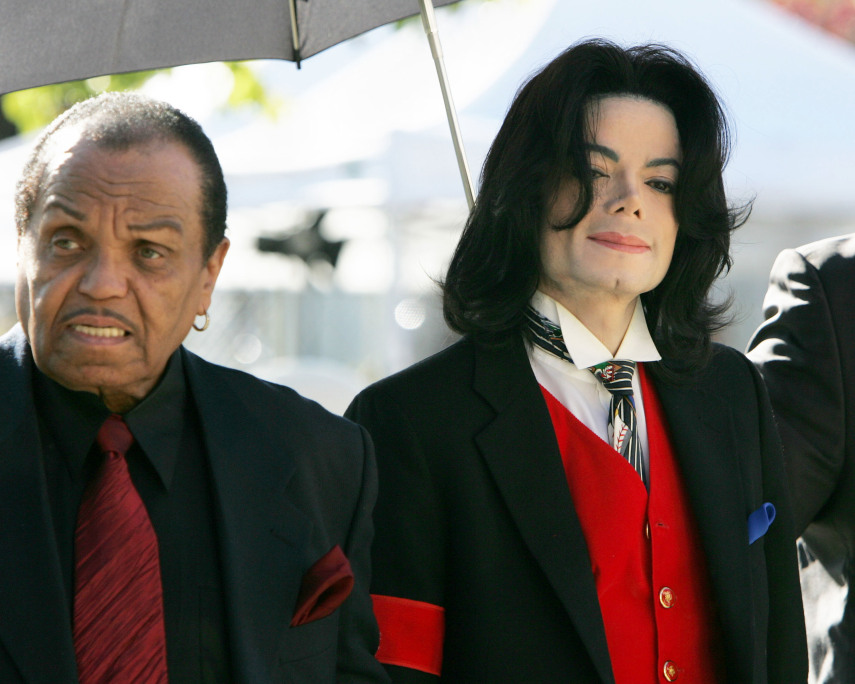 Michael Jackson com o pai, Joseph Jackson