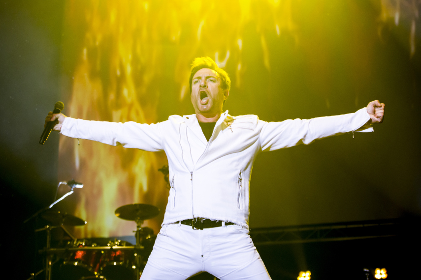 Simon Le Bon, do Duran Duran, no Sonar Music Festival 2015, em Barcelona, no terceiro dia