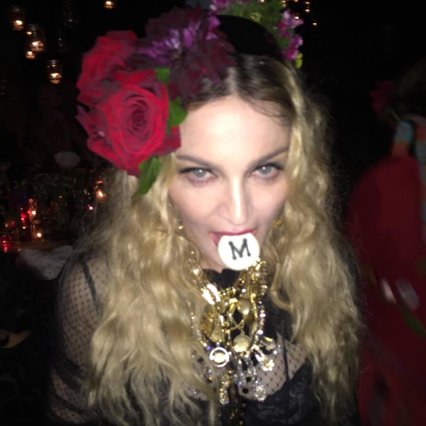 Madonna em seu aniversário cigano