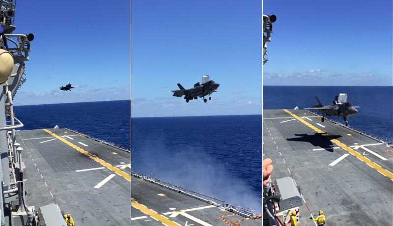 Pouso vertical no USS Wasp