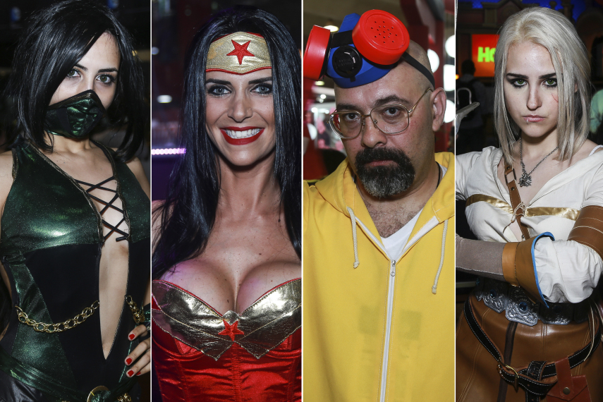 Público cosplayer caprichou no figurino para participar da segunda edição da feira geek, em São Paulo