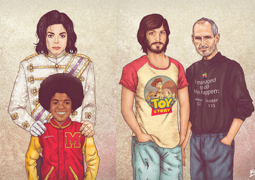 Michael Jackson e Steve Jobs