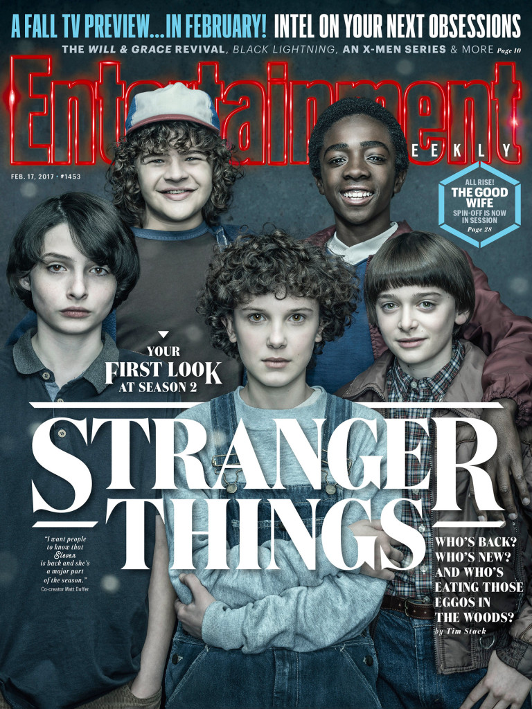 Stranger Things na capa da 'Entertainment Weekly'