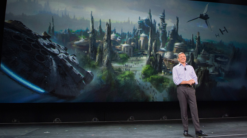 Bob Iger apresenta o parque temático de Star Wars