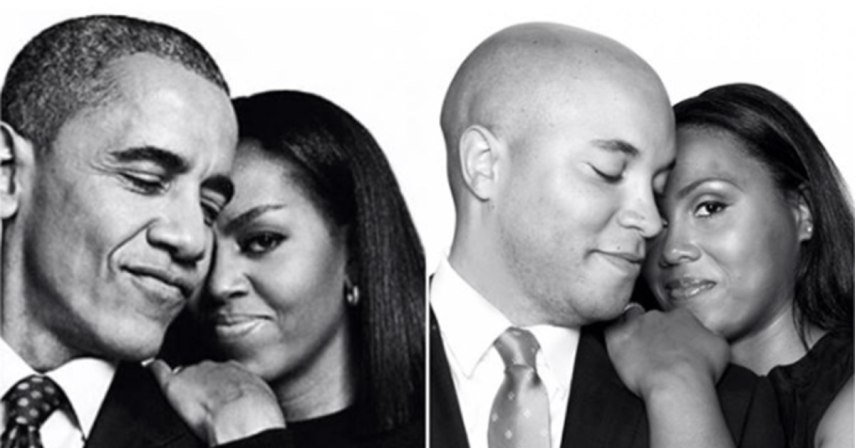 Casal faz ensaio de casamento inspirado em Michelle e Barack Obama