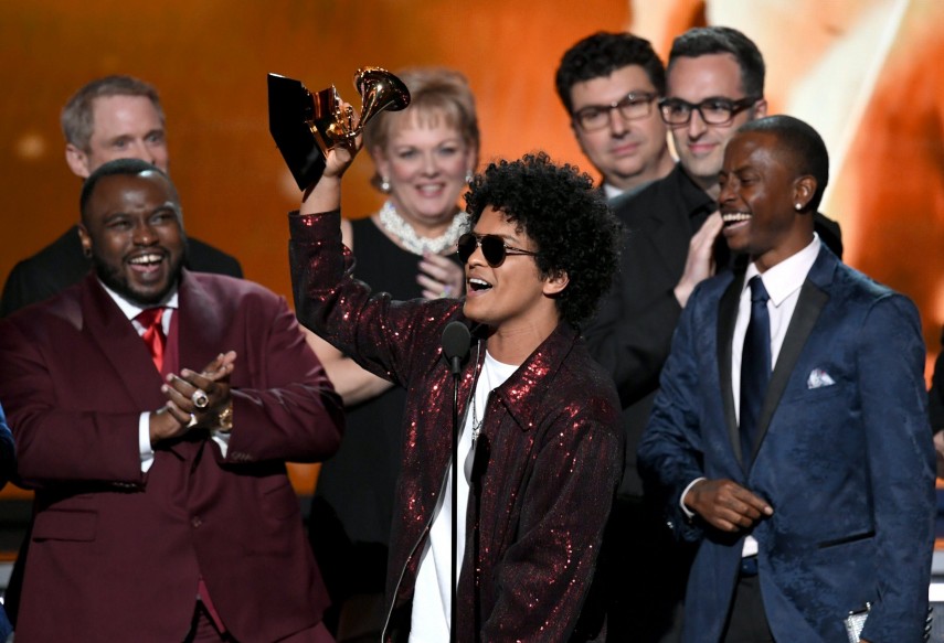Bruno Mars foi o grande vencedor do Grammy 2018