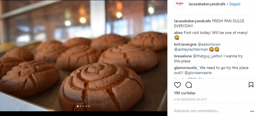 Agora a padaria tem conta no Instagram e tudo!