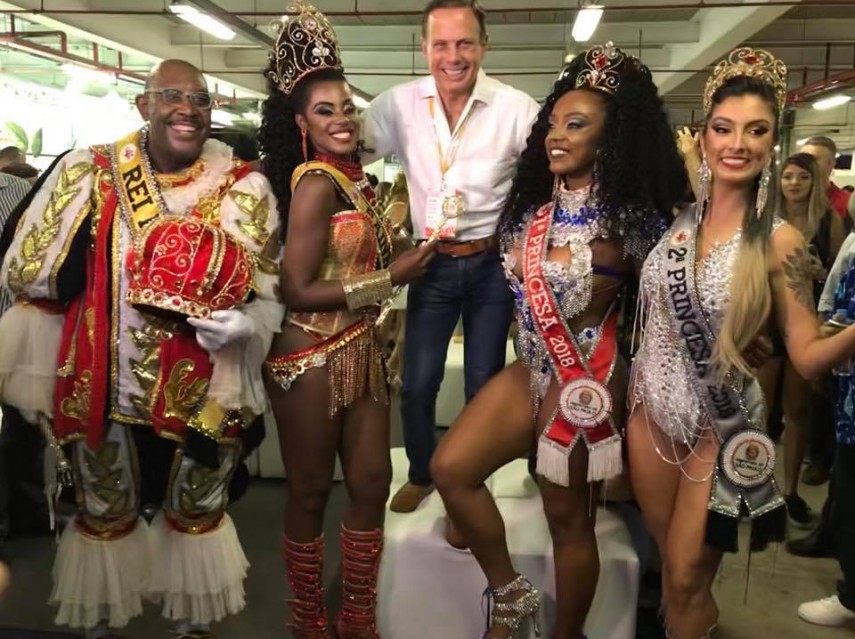 Doria e corte do Carnaval de São Paulo 2018