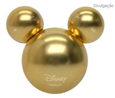 Uma edição limitada do MP3 Player iRiver, que tem formato do ratinho mais famoso da Disney