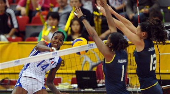 Seleção brasileira de vôlei feminino bate Porto Rico em Taiwan