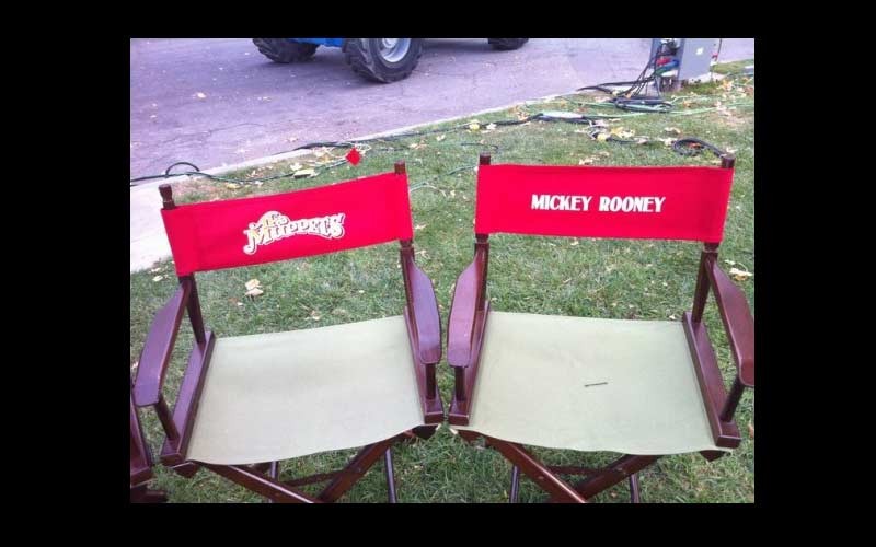 Imagens do set de gravação de The Greates Muppets Movie Ever Made