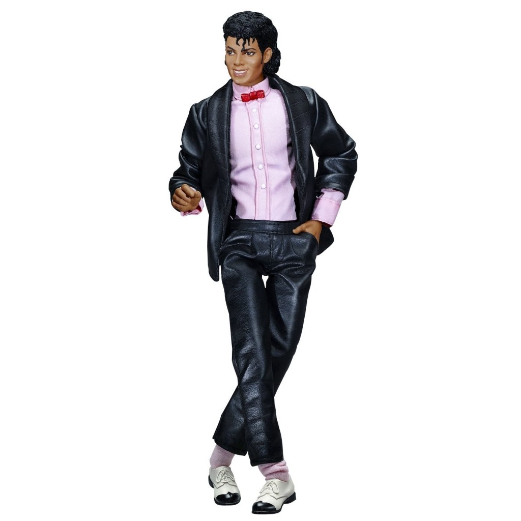 <b>Billie Jean</b> - Lançada em 2010 pela Playmates Toys, esta action figure baseada no vídeo de Billie Jean tem roupas de tecido, 37 pontos de articulação e mede 25 cm de altura. Vem com base com a assinatura do cantor e foram licenciadas oficialmente pelo espólio de Jackson.