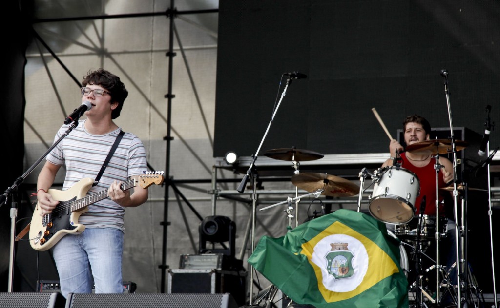 A banda Selvagens À Procura da Lei, no palco Indie do Festival Terra