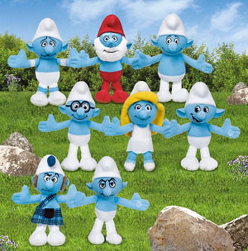 Esses Smurfs vinham no McLanche Feliz, do McDonald's