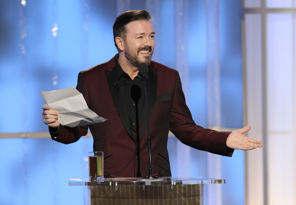 O apresentador Ricky Gervais
