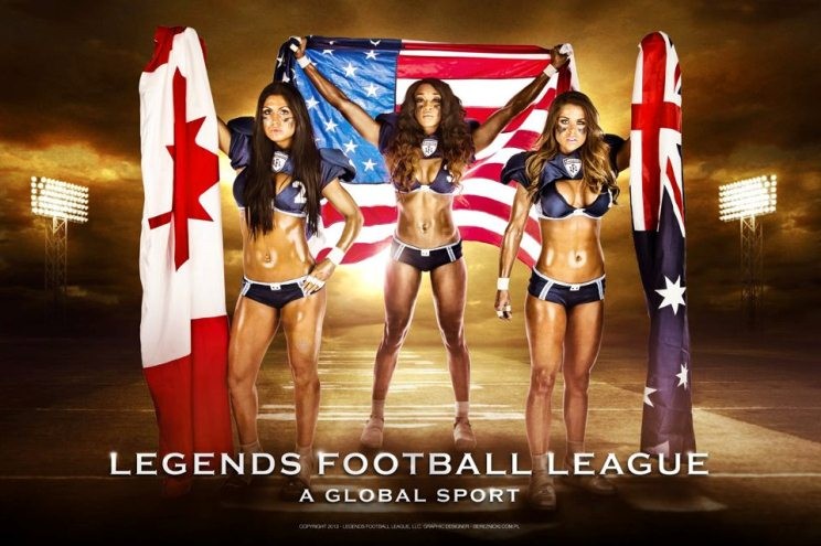 Futebol americano de lingerie muda para se tornar 'esporte global'