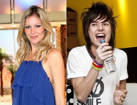 Ellen Jabour e Pe Lanza trocaram beijos durante o festival SWU em 2011