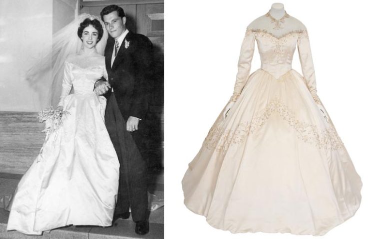 Vestido Do Primeiro Casamento De Elizabeth Taylor é Leiloado Por 400 Mil Reais Vírgula 6357