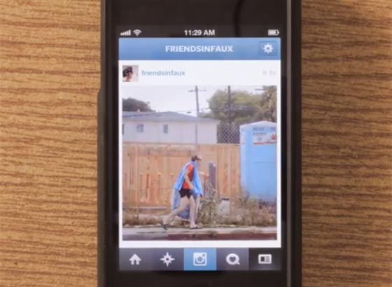 Dupla cria curta de stop-motion com fotos do Instagram