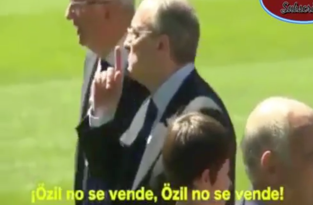 Presidente do Madrid negocia Özil e pede silêncio à torcida