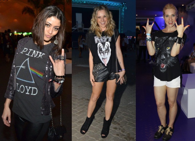 Famosas e seus looks de roqueiras no Rock in Rio. Escolha o seu