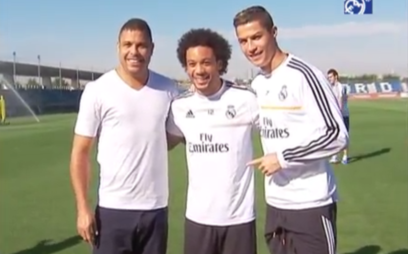 Ronaldo faz visita surpresa à Real Madrid City e revê amigos