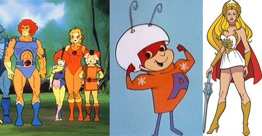 anos 80- desenhos animados