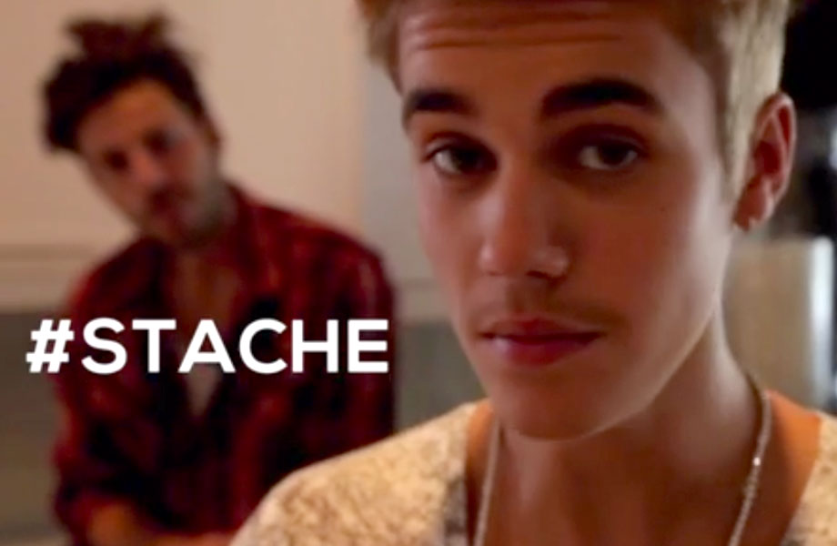 Justin Bieber exibe "bigode" em trailer de novo filme e diz que é adulto
