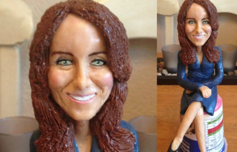 Confeiteira inglesa faz bolo realista de Kate Middleton