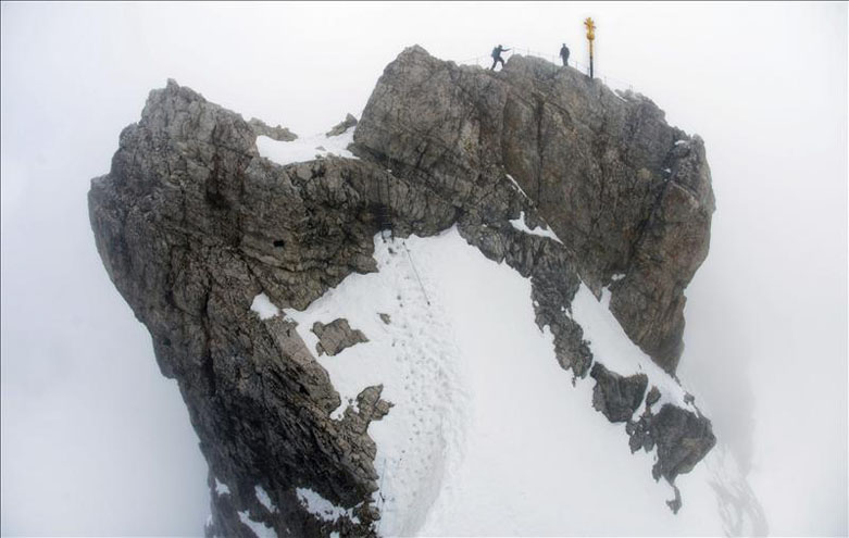 'Roubo' de 25 centímetros de montanha nos Alpes gera confusão na Alemanha