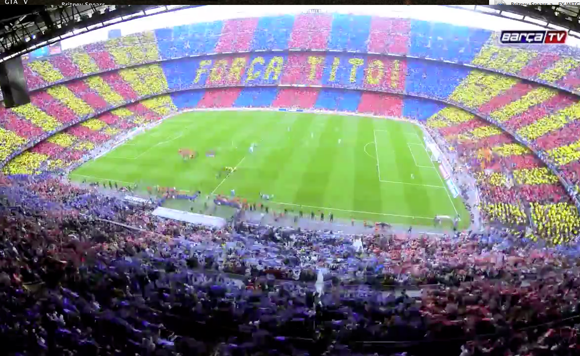 Time lapse incrível mostra o clássico Barça x Real Madrid em um minuto