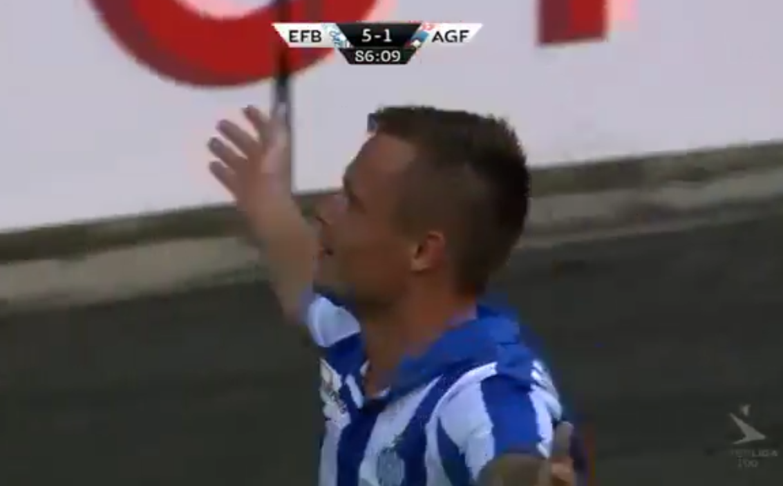 Candidato ao Prêmio Puskas: Peter Ankersen (Esbjerg IB/DIN)