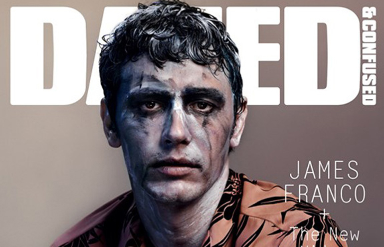 James Franco posa para capa de revista com rosto pintado