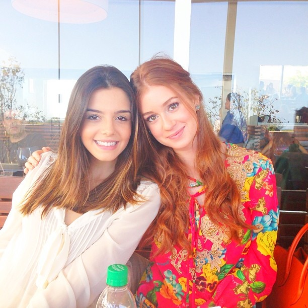 Marina Ruy Barbosa e Giovanna Lancellotti almoçam juntas no feriado