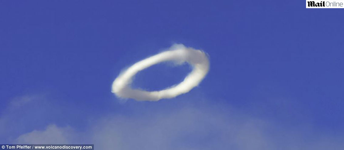 Veja fotos dos incríveis anéis de vapor formados pelo vulcão Etna