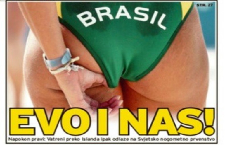 Jornal croata usa estereótipo do Brasil para comemorar vaga na Copa de 2014