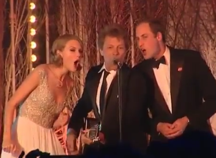 Com Taylor Swift e Bon Jovi, príncipe Harry canta Living On A Prayer