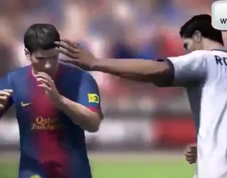 Em bug bizarro de game, Messi e Cristiano Ronaldo saem na porrada