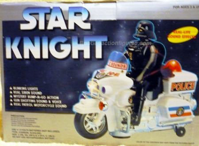 Darth Vader em sua moto DE POLÍCIA!!!!!