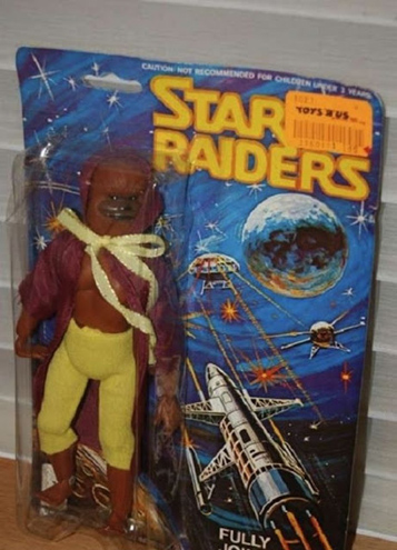 Chewbacca com roupa de lobo mau, na coleção 'Star Raiders'