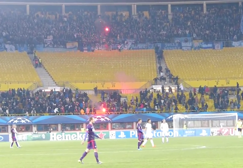 Briga de torcida marca duelo entre Áustria Vien e Zenit, pela Champions