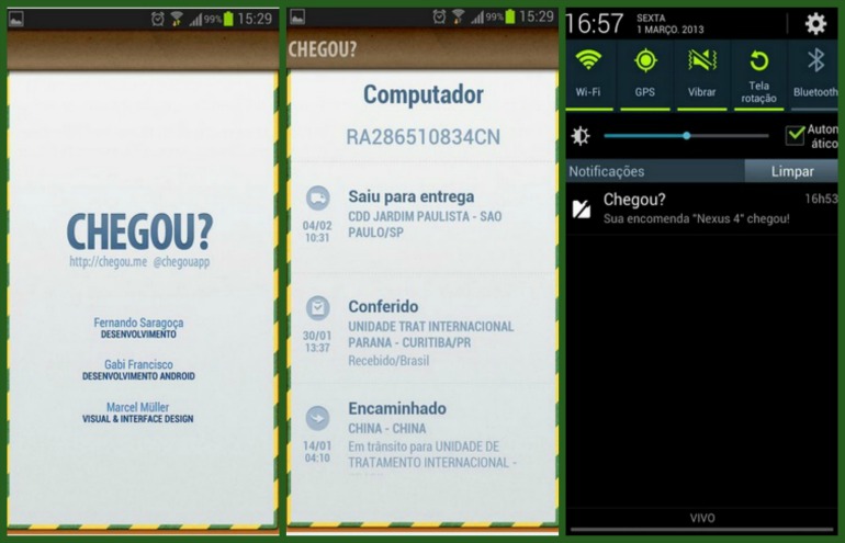 Aplicativo acompanha o status de entrega de encomendas dos Correios