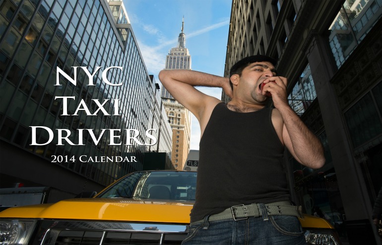 Taxistas de Nova Iorque posam para calendário americano