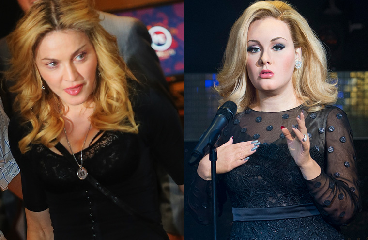 Adele e Madonna estariam trabalhando juntas, de acordo com jornal britânico