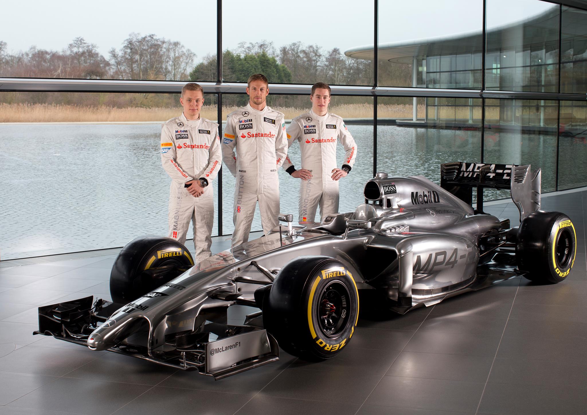 McLaren apresenta MP4-29; Mercedes, Toro Rosso e Force India já vão à pista