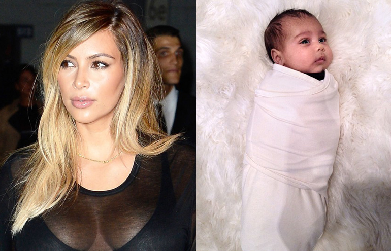 Kim Kardashian faz "estoque" de suas roupas antigas para filha